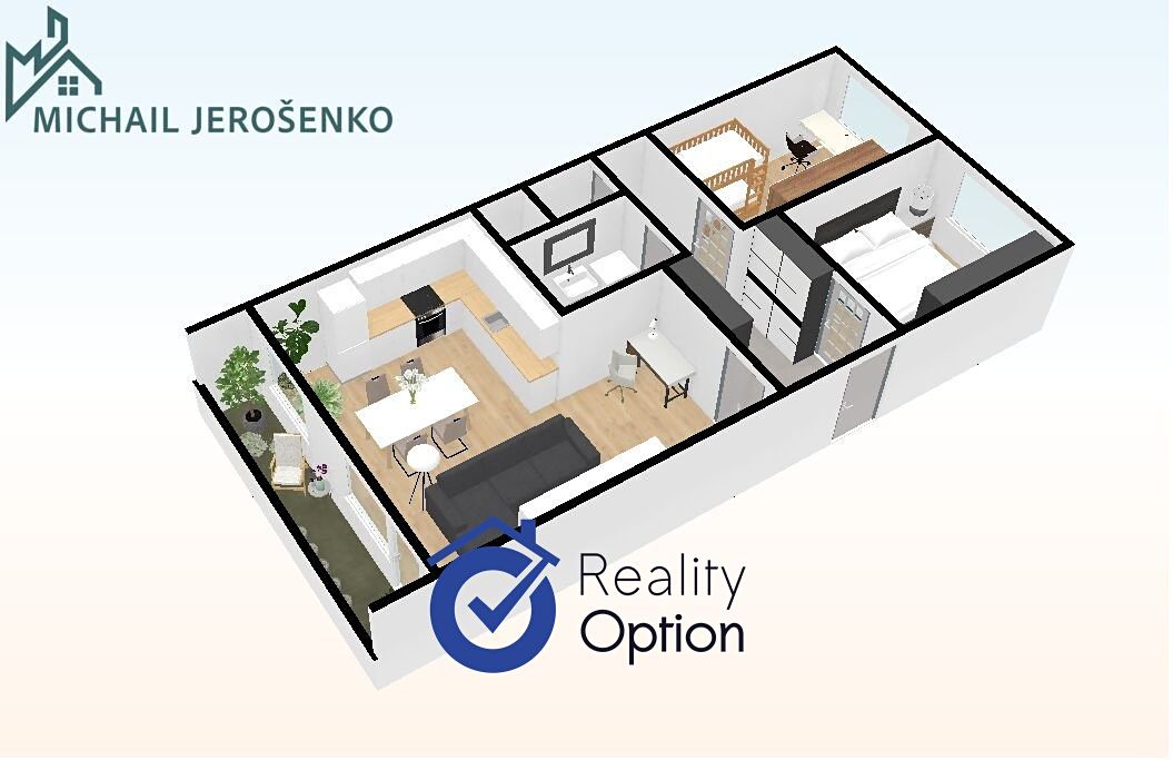 Pronájem bytu 3+kk 67 m² – fotografie 4