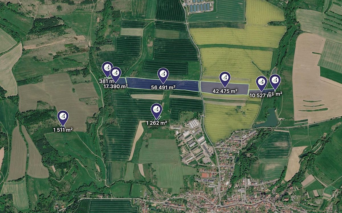 Prodej pole 166174 m²