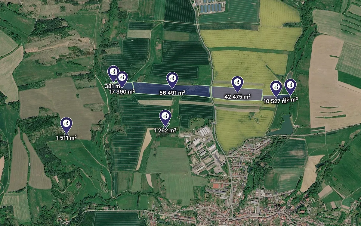 Prodej pole 166174 m²