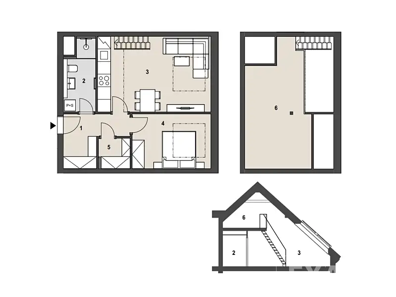 Prodej bytu 2+kk 50 m², Praha – náhled fotky 3