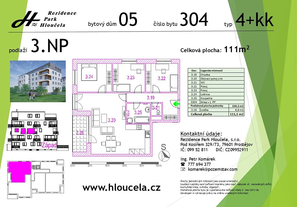 Prodej bytu 4+kk 104 m² – fotografie 3
