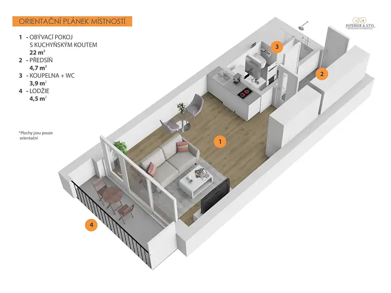 Prodej bytu 1+kk 31 m², Praha – náhled fotky 3