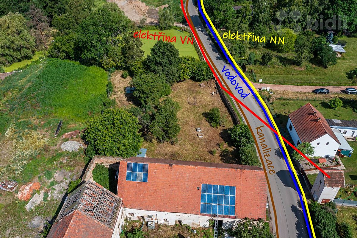 Prodej stavebního pozemku 871 m², Hořovičky – fotka 1 z 3