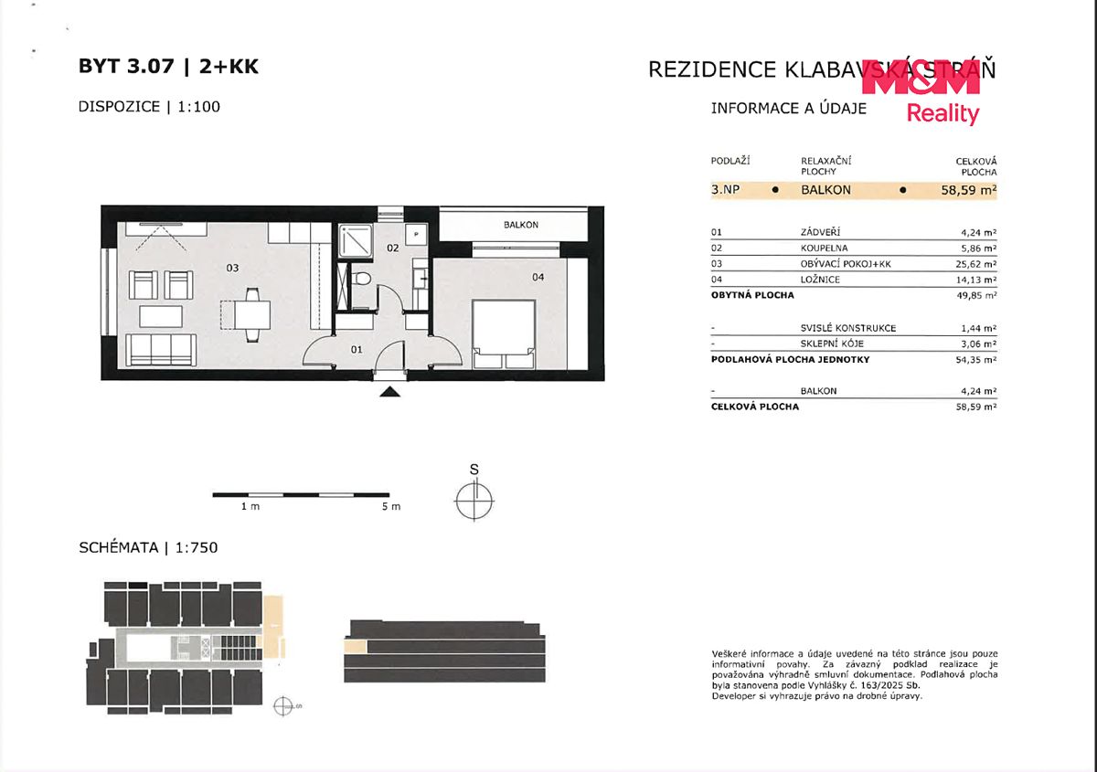 Prodej bytu 2+kk 59 m² – fotografie 4