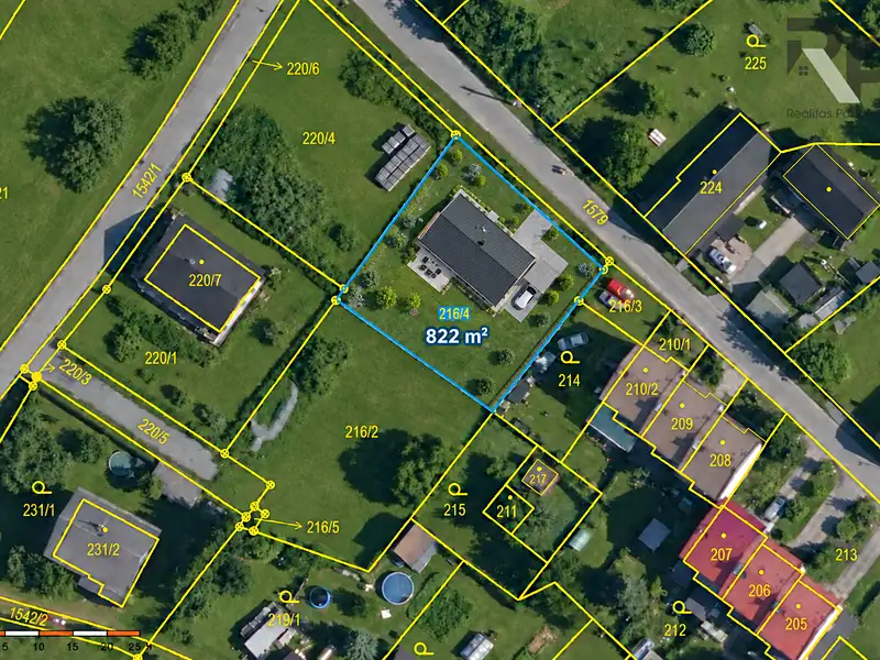 Prodej stavebního pozemku 822 m², Sobotín – náhled fotky 2