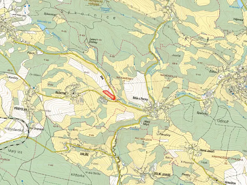 Prodej pole 15334 m², Nová Paka – náhled fotky 2