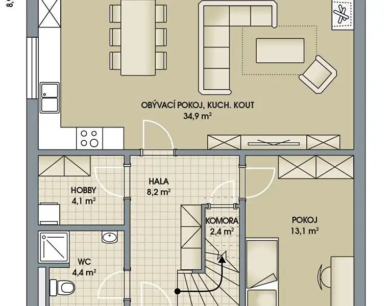 Prodej rodinného domu 138 m², pozemek 430 m², Poděbrady – náhled fotky 2