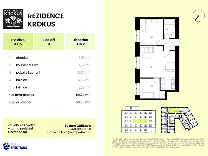 Prodej bytu 3+kk 54 m², Brno – náhled fotky 1