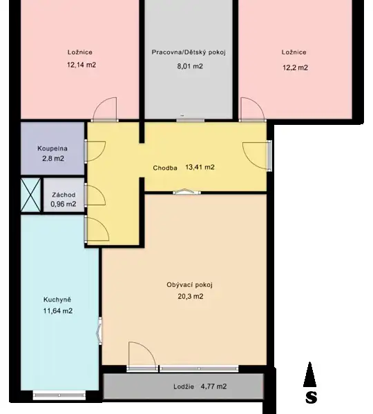 Prodej bytu 4+1 82 m², Brno – náhled fotky 2