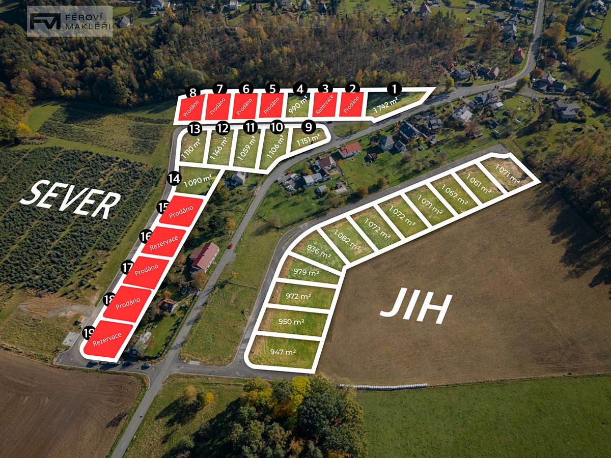 Prodej stavebního pozemku 936 m² – fotografie 2