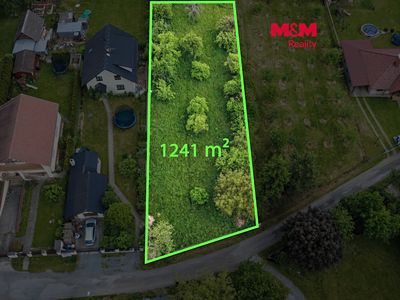 Prodej stavebního pozemku 1241 m²