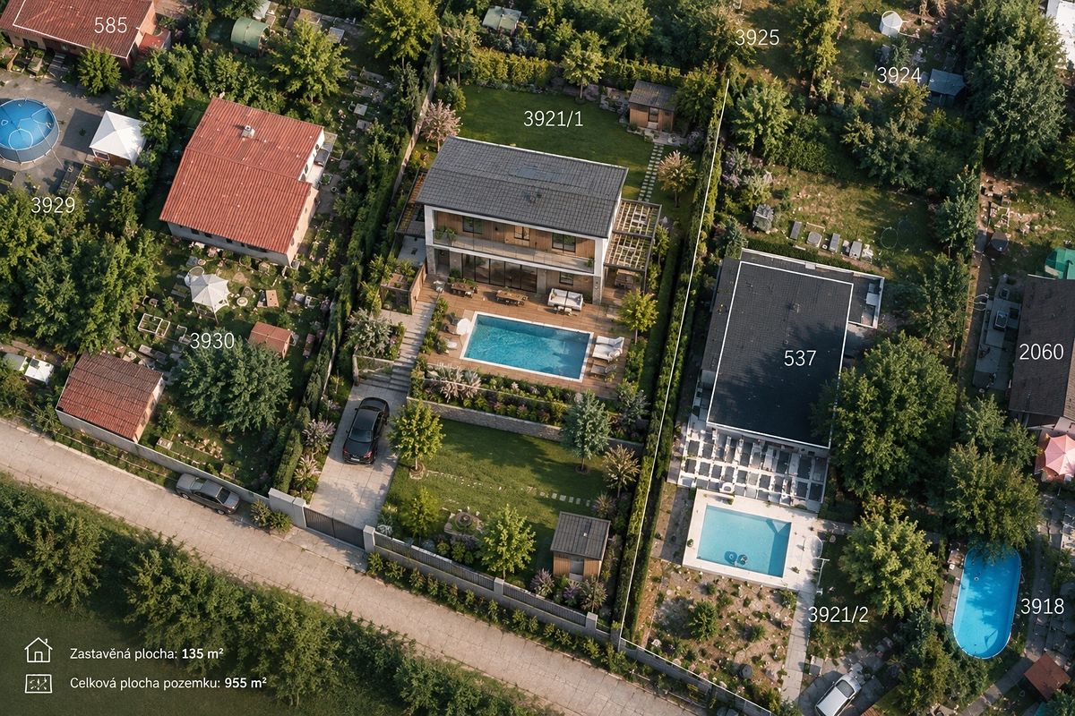 Prodej stavebního pozemku 949 m² – fotografie 3