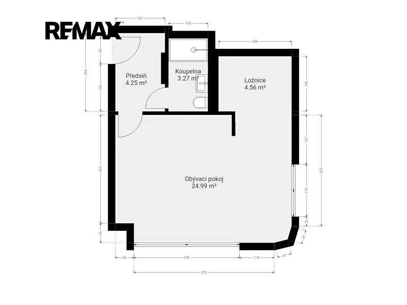 Pronájem bytu 1+kk 37 m², Praha – náhled fotky 3
