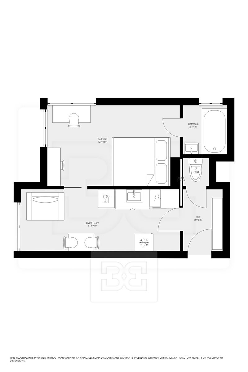 Pronájem bytu 1+1 33 m² – fotografie 5