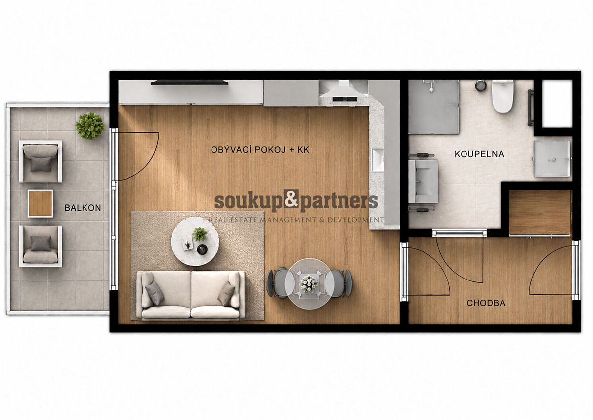 Prodej bytu 1+kk 25 m² – fotografie 3