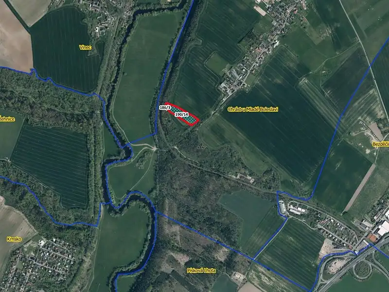 Prodej pole 9158 m², Mladá Boleslav – náhled fotky 2