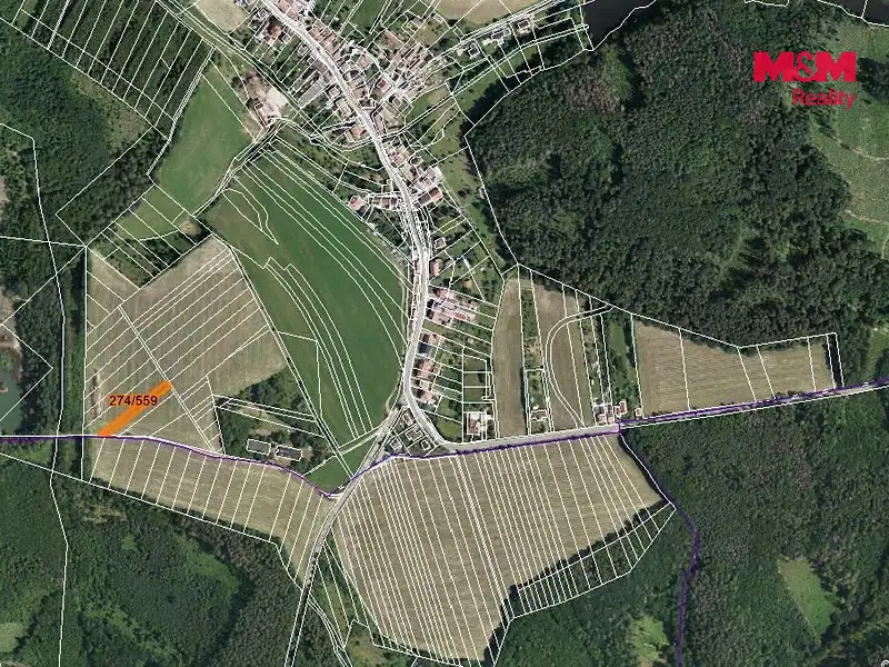 Prodej pole 1630 m², Hostěnice – náhled fotky 2