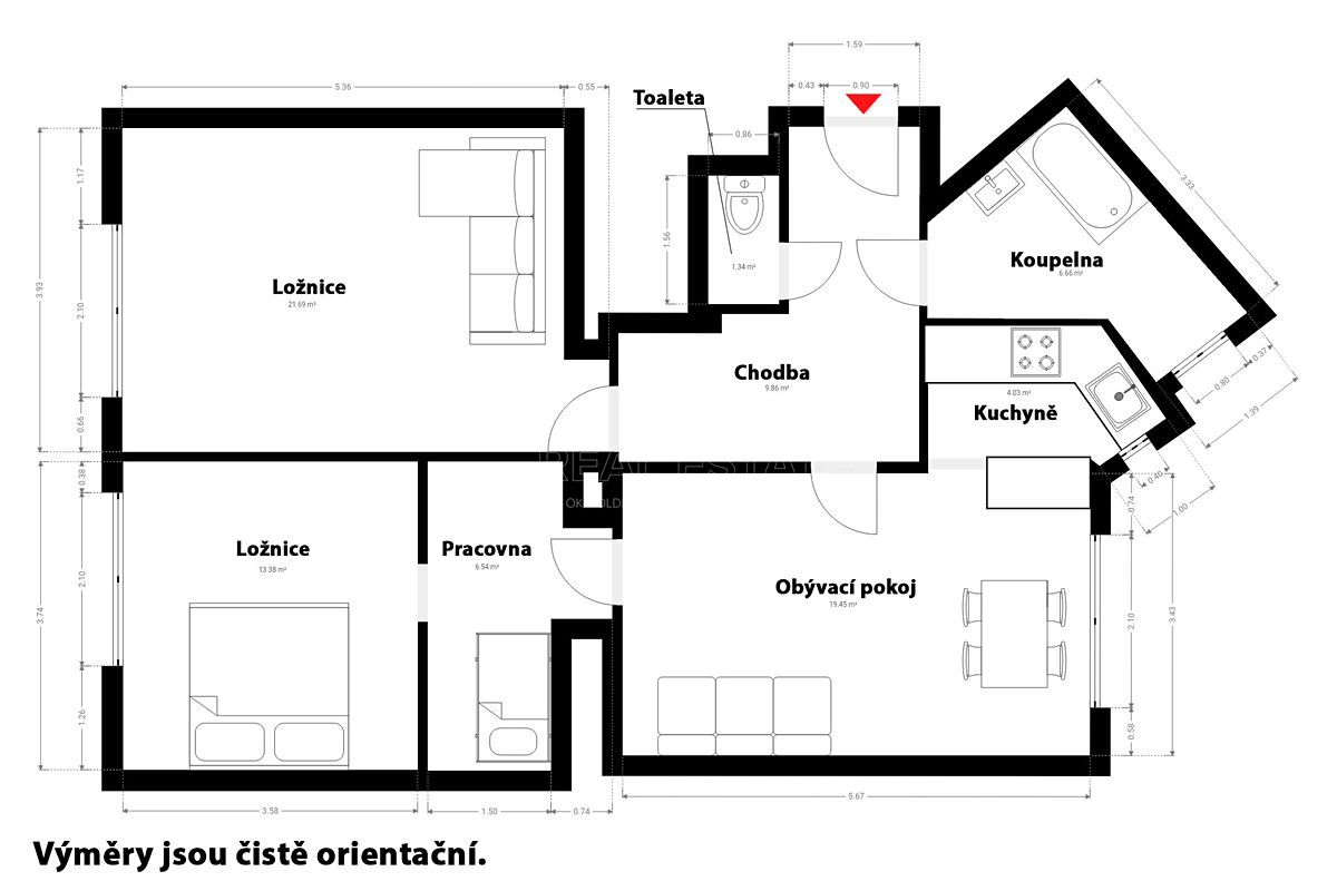 Prodej bytu 3+1 82 m² – fotografie 2