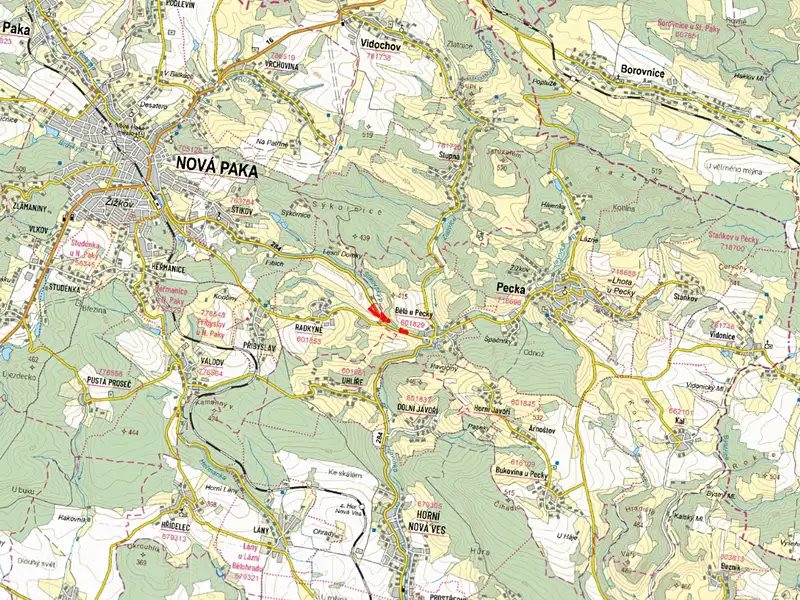 Prodej pole 15624 m², Pecka – náhled fotky 2