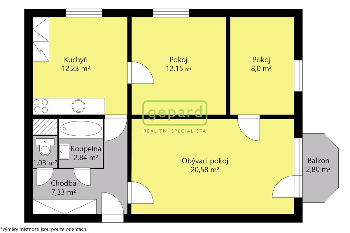 Prodej bytu 3+1 64 m² – fotografie 2