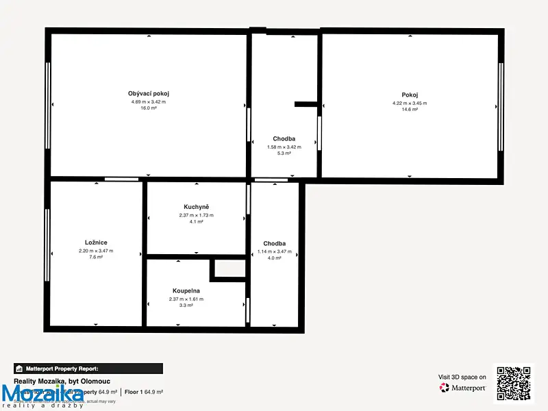 Prodej bytu 3+1 55 m², Olomouc – náhled fotky 3