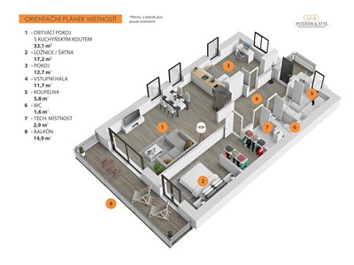 Prodej bytu 4+kk, 115 m² (3 z 20)