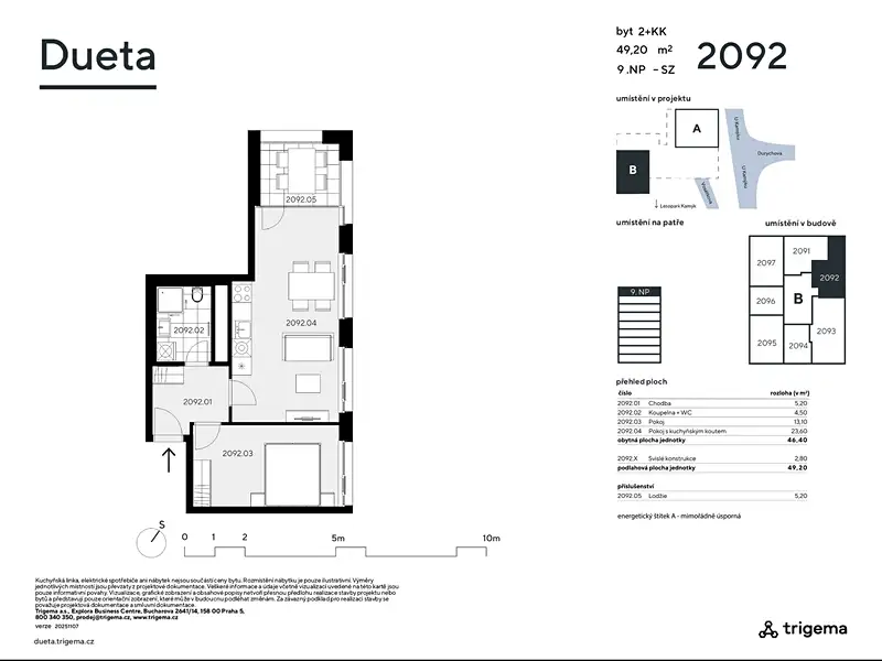 Prodej bytu 2+kk 46 m², Praha – náhled fotky 3