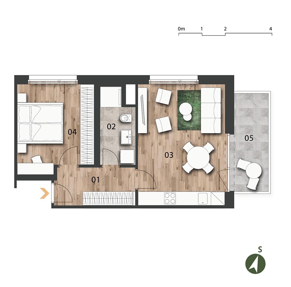 Prodej bytu 2+kk 53 m² – fotografie 4