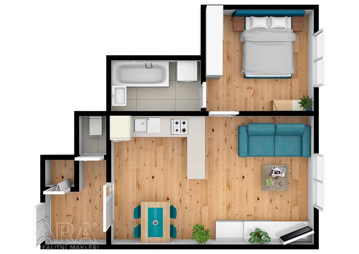 Prodej bytu 2+kk 40 m² – fotografie 4