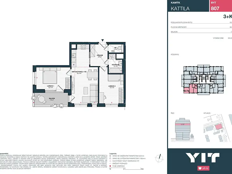 Prodej bytu 3+kk 60 m², Praha – náhled fotky 2
