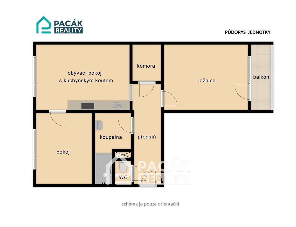Prodej bytu 3+kk 58 m² – fotografie 4