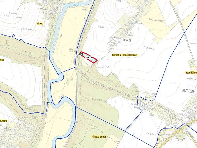 Prodej pole 9158 m², Mladá Boleslav – náhled fotky 3