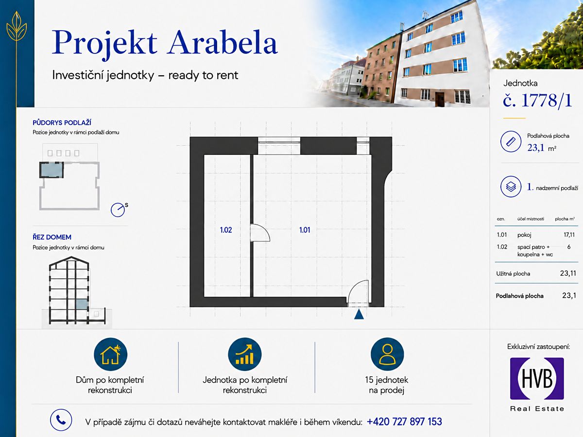 Prodej bytu 1+kk 29 m² – fotografie 3