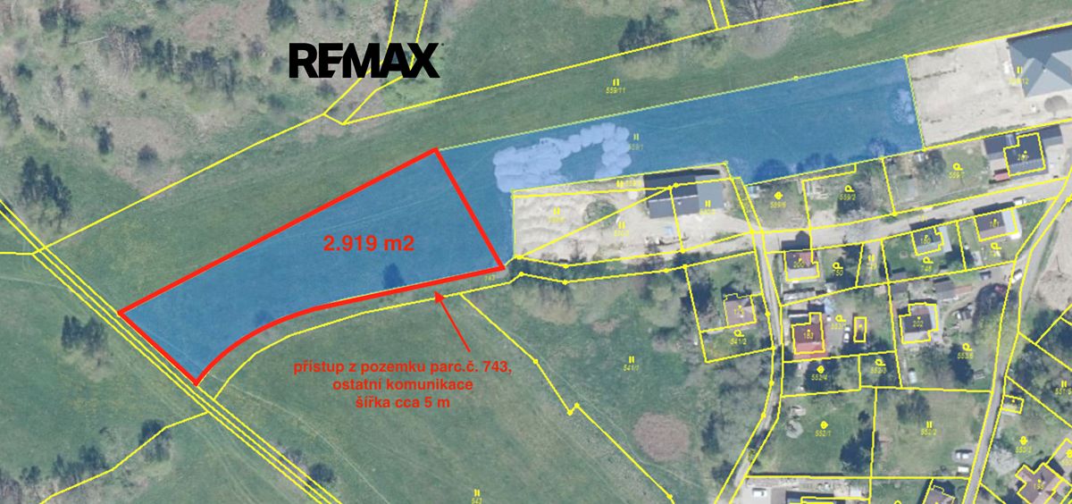 Prodej louky 2919 m²
