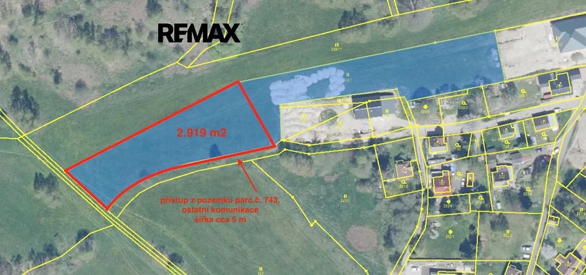 Prodej louky 2919 m²