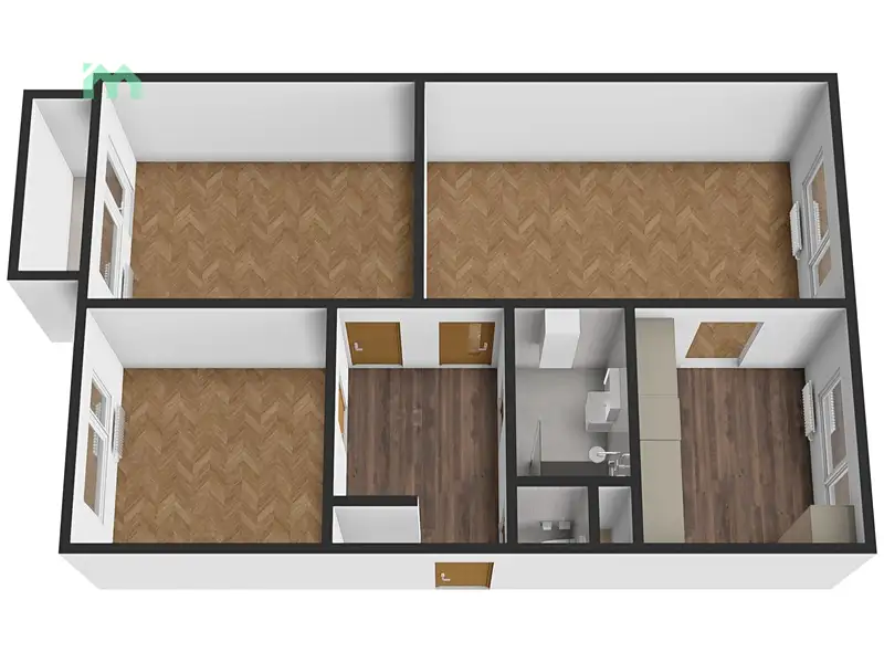 Pronájem bytu 3+1 68 m², Bystřice pod Hostýnem – náhled fotky 2