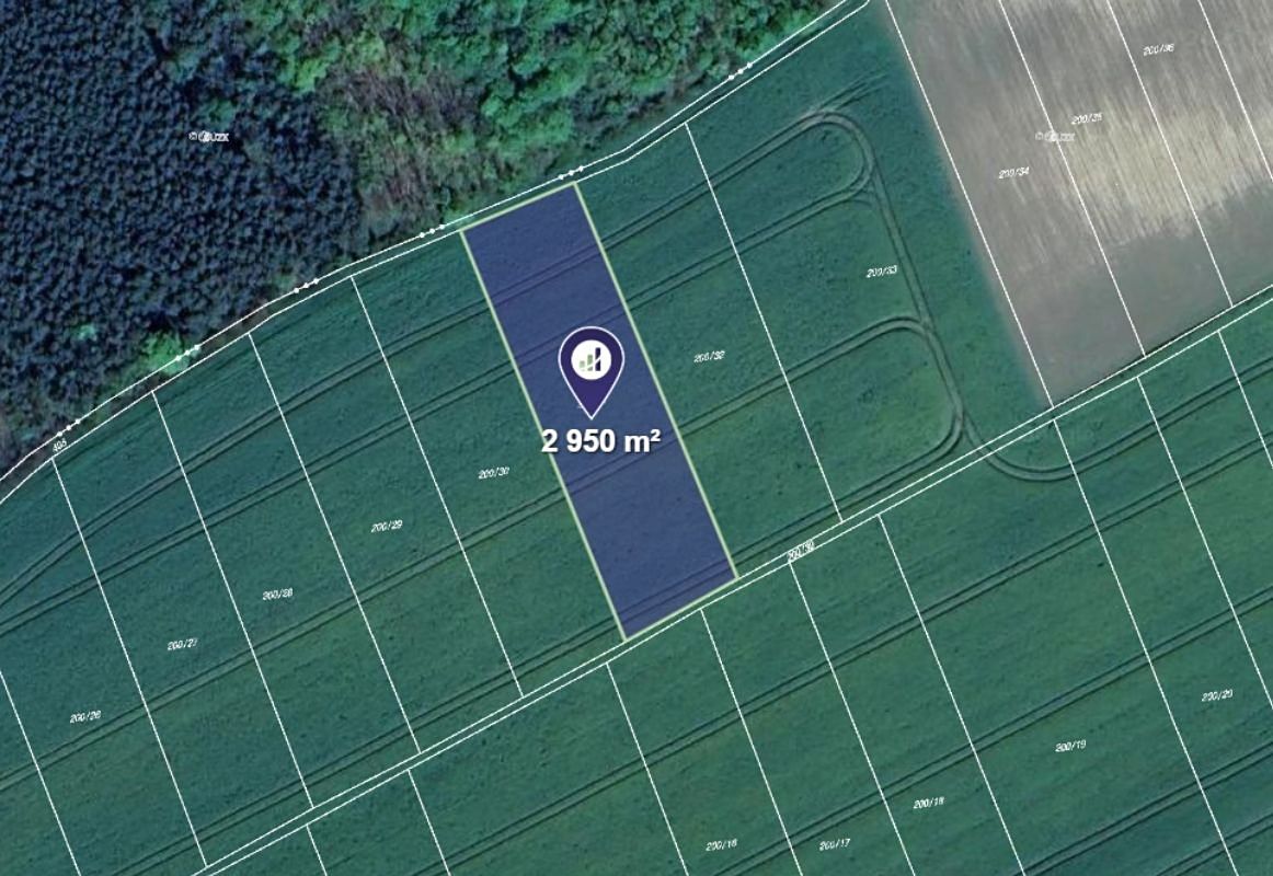 Prodej pole 2959 m², Hřebečníky – fotka 1 z 3