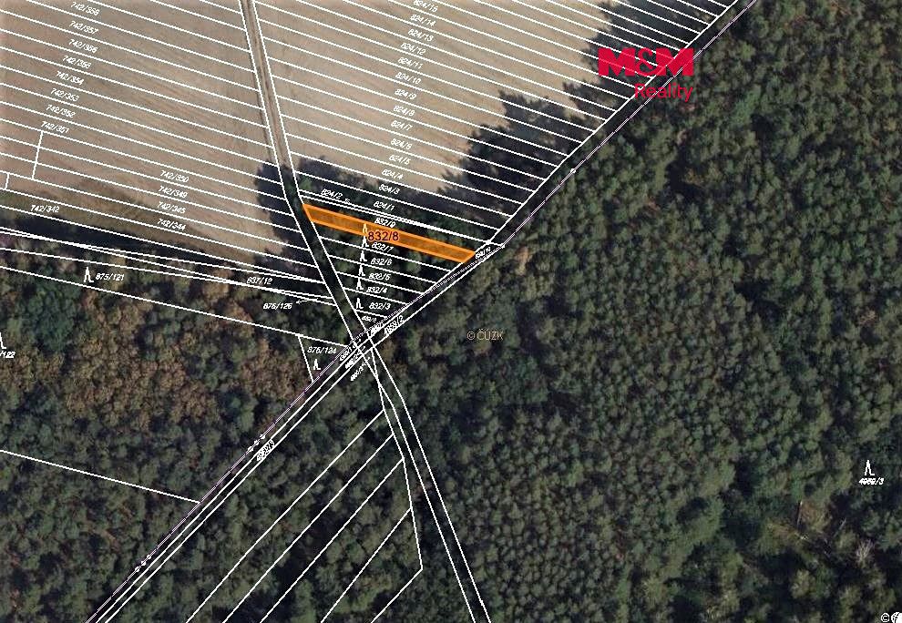 Prodej lesa 212 m², Skoronice – fotka 1 z 3