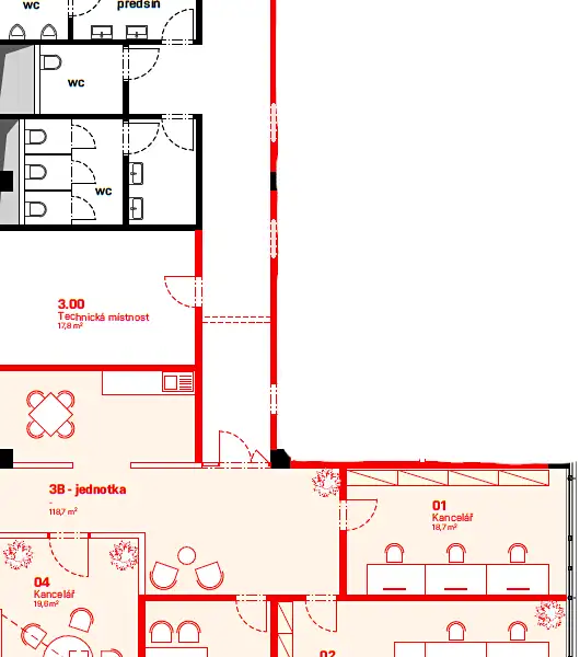 Pronájem kanceláře 119 m², Brno – náhled fotky 3