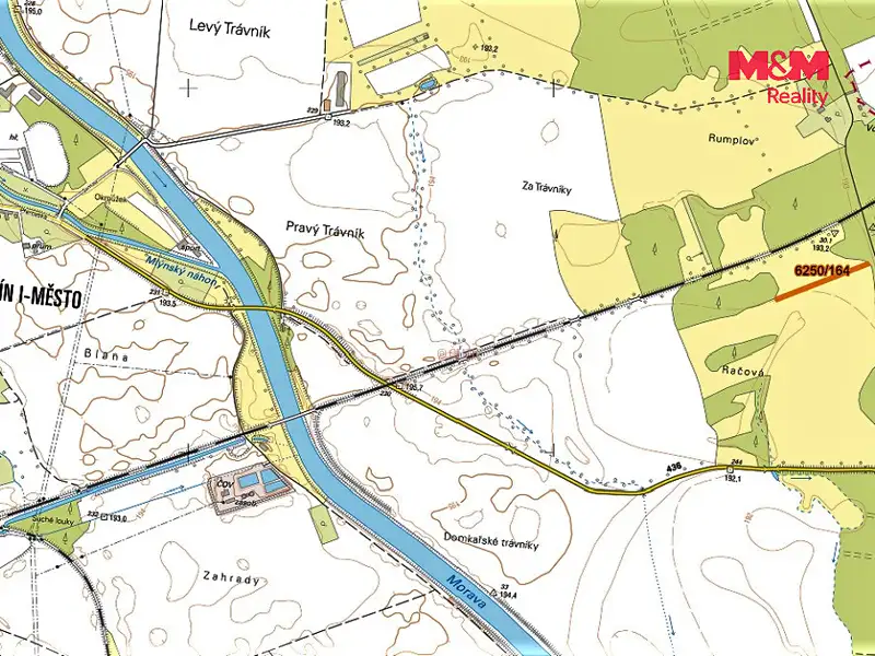 Prodej louky 1949 m², Kojetín – náhled fotky 2