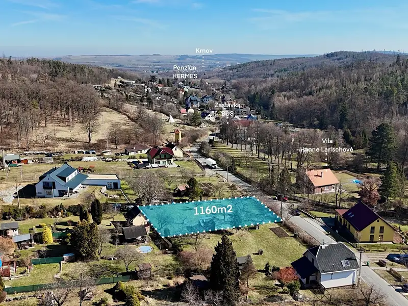 Prodej stavebního pozemku 1160 m², Krnov – náhled fotky 3