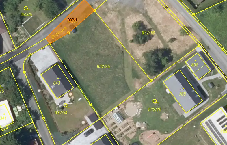 Prodej stavebního pozemku 1138 m², Všestary – náhled fotky 3