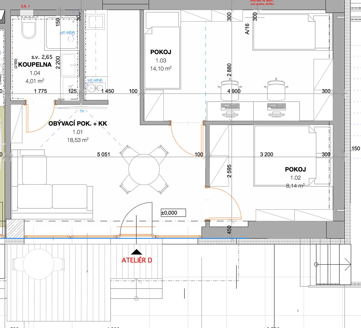 Pronájem bytu atypický 45 m² – fotografie 2
