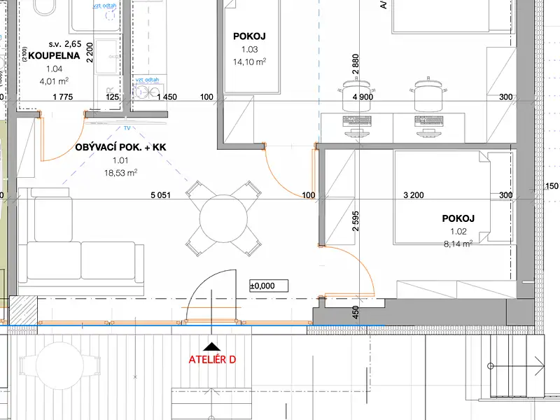 Pronájem bytu atypický 45 m², Říčky – náhled fotky 2