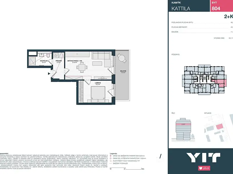Prodej bytu 2+kk 44 m², Praha – náhled fotky 2