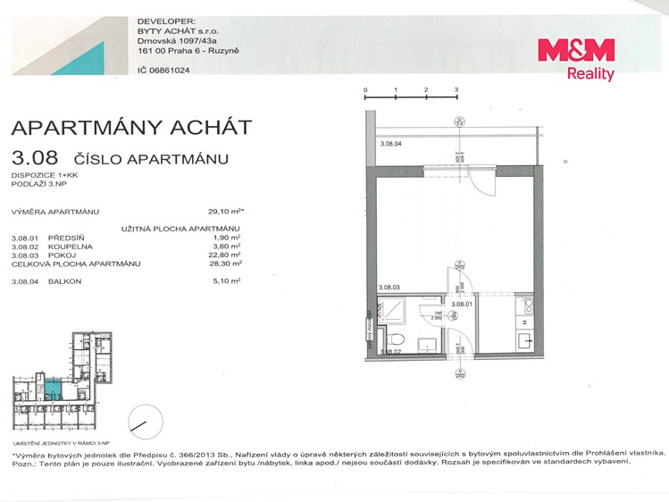 Prodej bytu 1+kk, 29 m² (26 z 27)