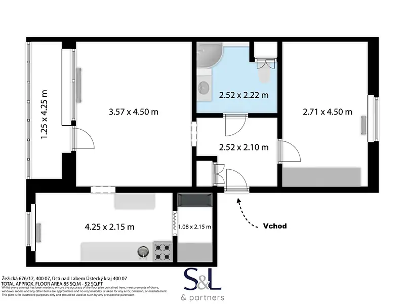 Prodej bytu 2+1 58 m², Ústí nad Labem – náhled fotky 3