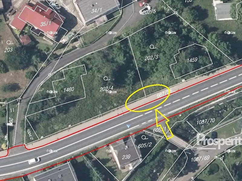 Prodej stavebního pozemku 1957 m², Jílové – náhled fotky 2