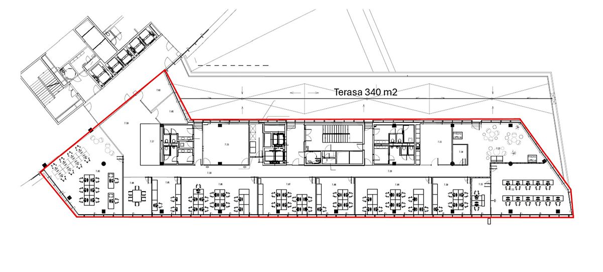 Pronájem kanceláře 859 m² – fotografie 3