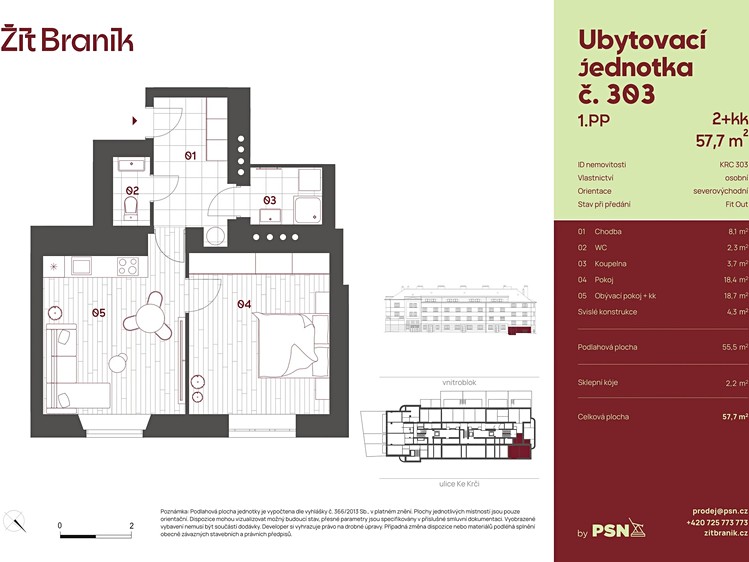 Wohnung 2+kk zum Kauf, 51 m² (2 von 29)